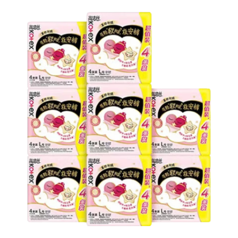 Kotex Soft Core Night Pants L Size 32pcs Night Use Sanitary Pants Menstrual Night Sleep Pants Self-operated Summer Lightweight Breathable