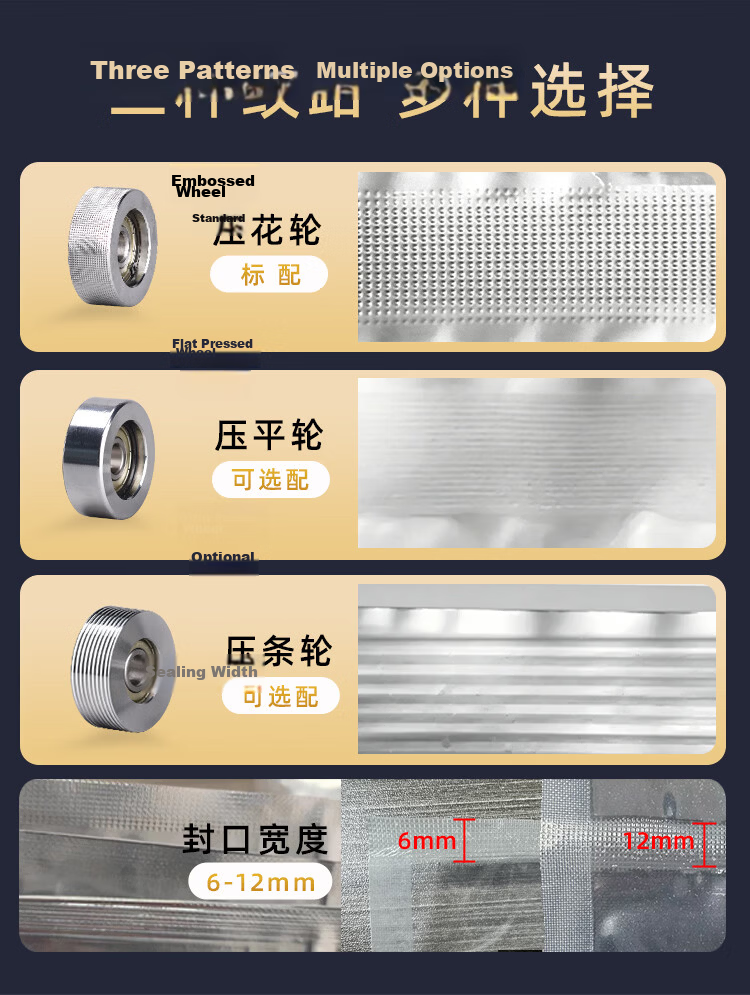 VONPACK FR-900 Painted Conveyor Belt Sealing Machine Fully Automatic Small Heat Sealer for Plastic Film Aluminum Foil Bags Food Tea Packaging Sealer 7