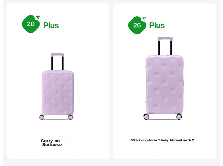 Bromen Bags Large Capacity Luggage Trolley Travel Suitcase Password Lock Business Student Checked Bag 20 Plus Blue 7