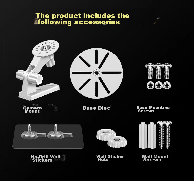 Xuanyi Wall-Mounted Bracket Compatible with Yingshi Surveillance Cameras C7C/C6C/C6CN/CP1/XP1/C6H Astronaut Edition C4WI C4 Pan-Tilt Indoor Home Camera Mounting 8