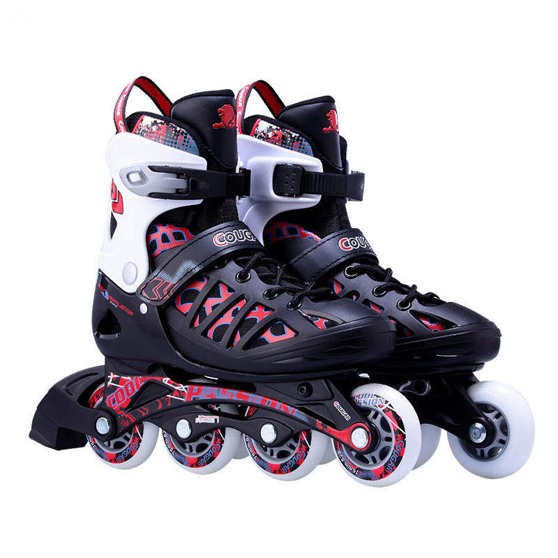 COUGAR Adult Adjustable Inline Skates Silver Purple Size M