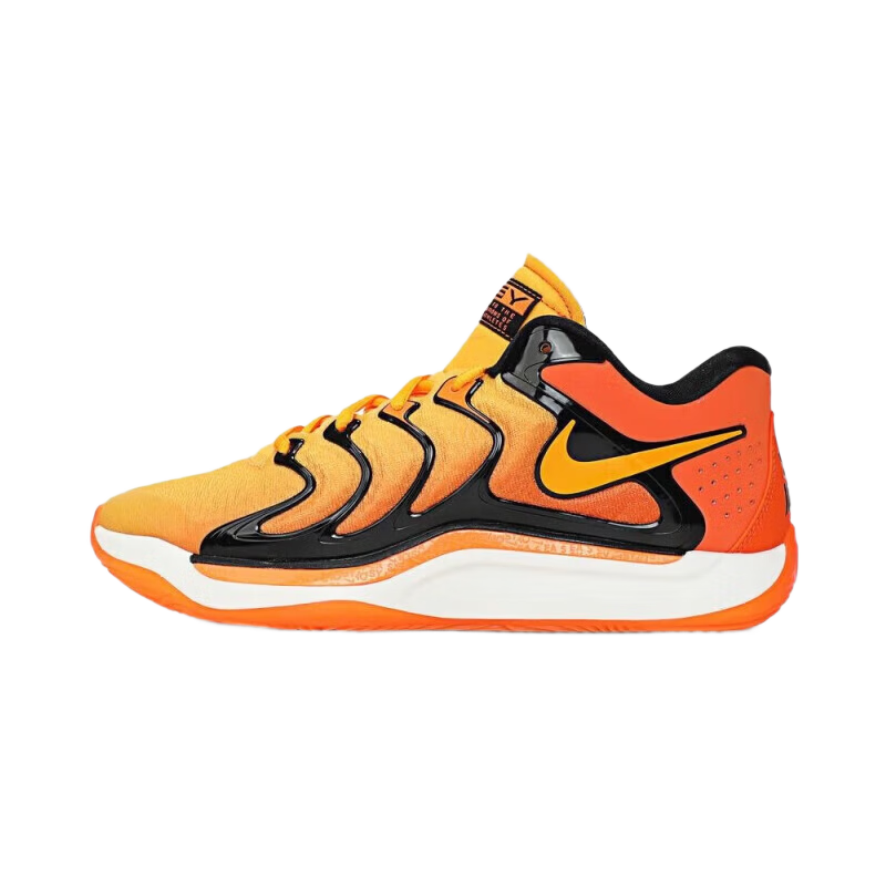 NIKE Men's Basketball Shoes KD17 EP Sneakers, FJ9488-800 Orange Yellow, Size 41