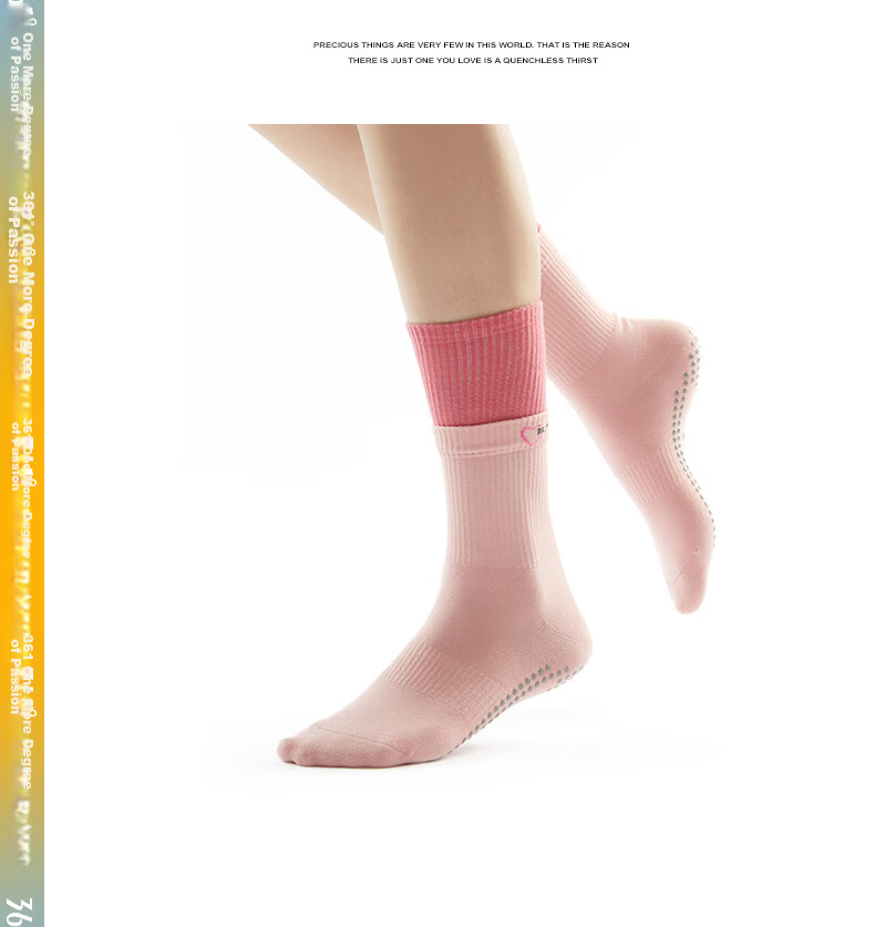 361° Sports Long Socks, Yoga Non-Slip Socks, Fitness Indoor Floor Exercise Breathable Socks, Foot And Leg Protectio 18