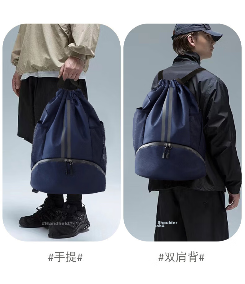 VICTORIATOURIST Sports Bag for Men Wet and Dry Separation Swimming Bag Basketball Bag Football Backpack Training Fitness Drawstring Shoulder Backpack 11