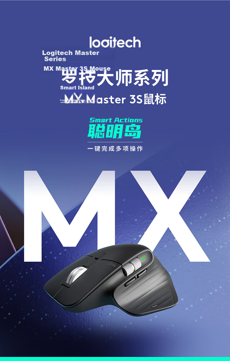 Logitech MX Master 4 High-Performance Wireless Bluetooth Mouse Office Mouse Silent Mouse Upgraded Version Graphite Black with Wireless Receiver 2