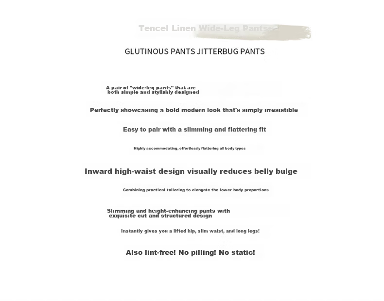 Langsha Tencel Linen Wide-Leg Pants for Women Summer 2026 New High-Waist Slimming Draped Loose Casual Curved Cut Pants 2