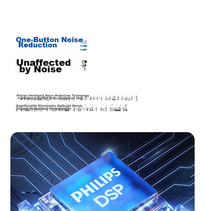 PHILIPS Wireless Lavalier Microphone One-to-One Small Bee Receiver Sound Card Host Live Streaming Equipment Outdoor Short Video Plug-in Microphone DLM3545C with National Subsidy 17