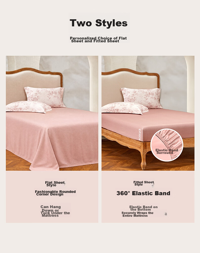Mercury Home Textiles 100% Cotton Four-Piece Set Xinjiang Pure Cotton Printed Duvet Cover Pillowcase Antibacterial Class A Dormitory Bedroom Double 150cm×200cm 16