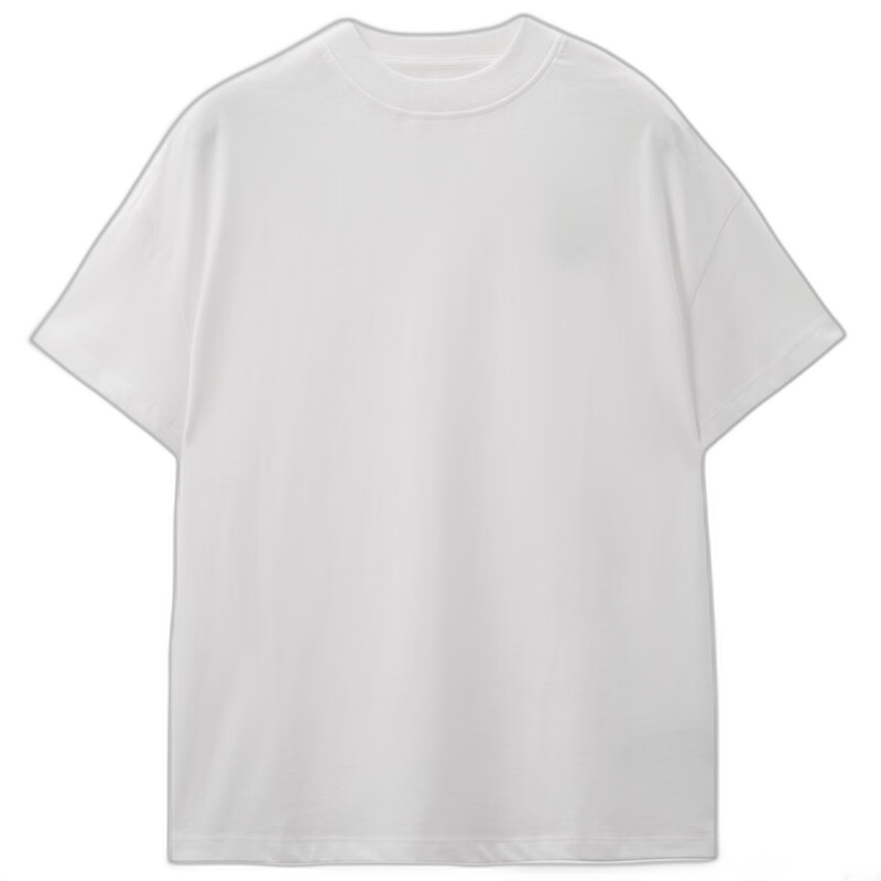 Giordano Women's T-Shirt, Pure Cotton, Skin-Friendly, Elegant Blouse, Comfortable Loose-Fitting Turtleneck Top, Short Sleeve, 05322396