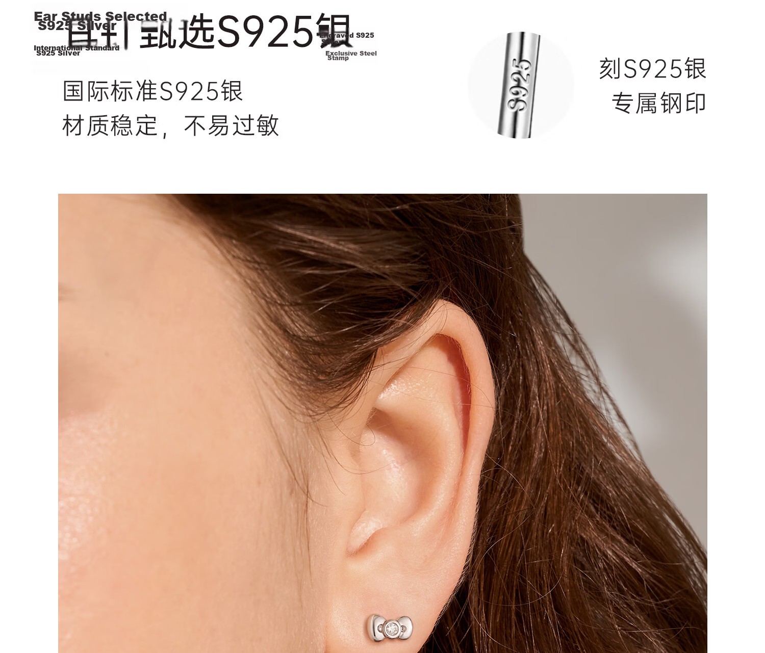 Chao Se Hui Hello Kitty Sweetheart Stud Earrings Girls Cute Ear Jewelry Birthday Gift 2283 9