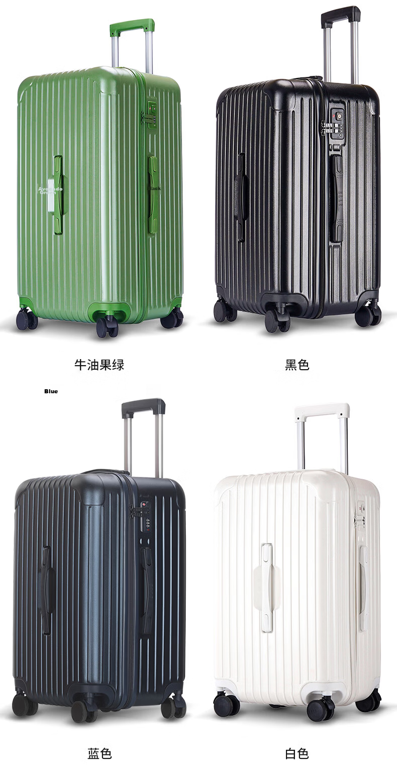 ELLE 29-Inch Avocado Green Sports Suitcase, Women's Trolley Case with Large Capacity, Zipper And Combination Lock, Travel Luggage 15
