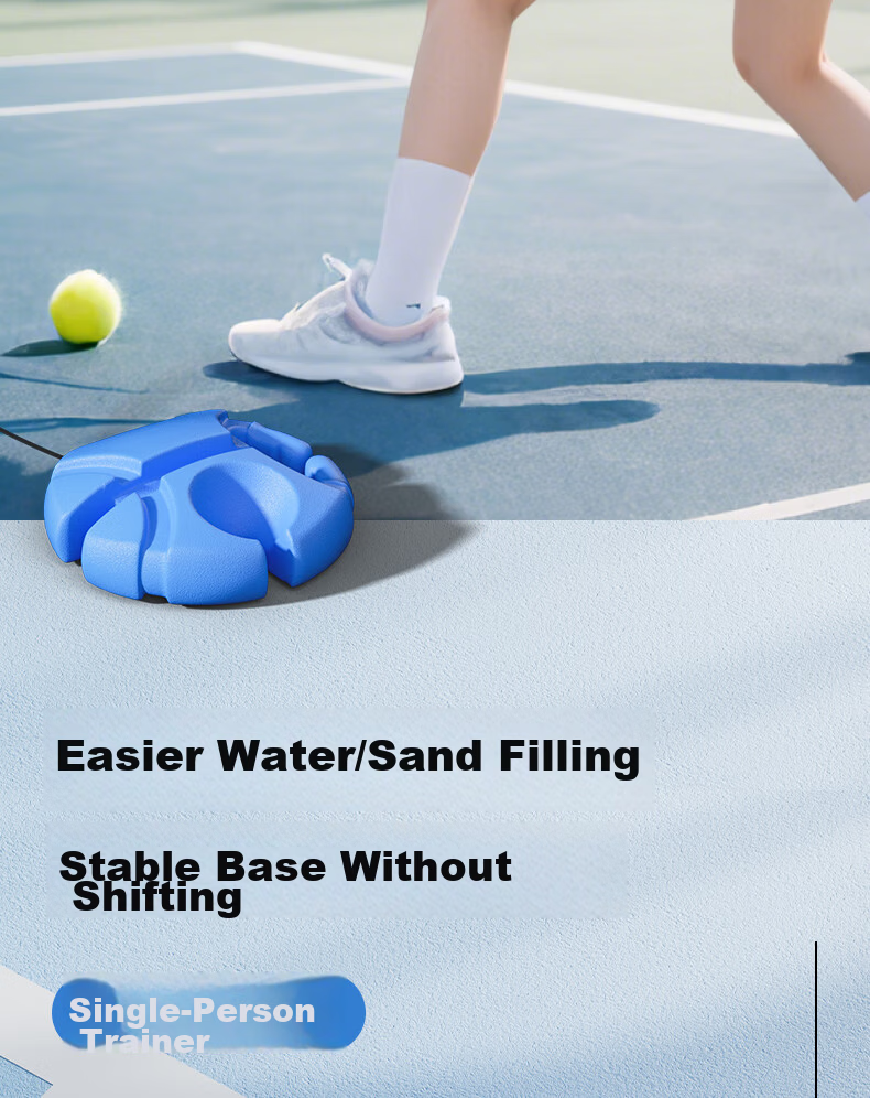 361° Tennis Racket Unisex Beginner Professional Single Racket with Strings Self-Practice Rebound Training Set 9