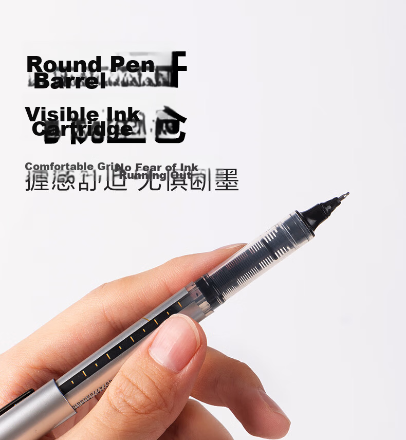 Deli Full Needle Tube Refillable Gel Pen Rollerball Pen for Office And Student Use, Signature Pen, Meeting Pen, 0.5mm, 12 Pens/box, S857 11