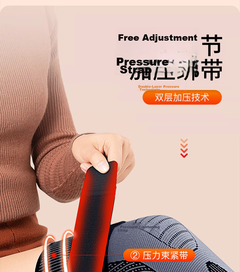 TEEIS Knee Warmers for Cold Legs, Arthritis, Winter Knee Protection for Elderly Men And Women, Non-Slip Long Carbon Fiber Leg Guards 6