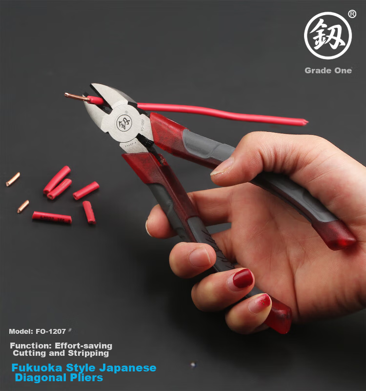 Jian Fukuoka Tools Japanese-Style Multifunctional Diagonal Cutting Pliers, Industrial-Grade Electrician's Diagonal Pliers, 6 Inches 5