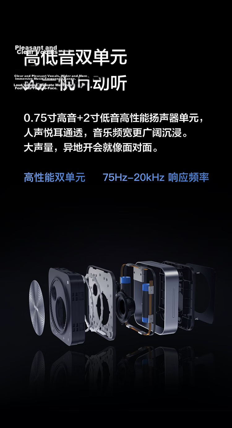 MAXHUB Video Conference Omnidirectional Microphone / 6m Pickup Driver-Free Wireless Bluetooth Speaker / Tencent Meeting Certified / 40㎡ Conference Room Solution BM31S 6