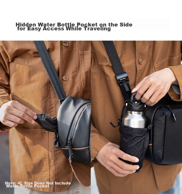 PGYTECH Camera Bag OneGoV2 Shoulder Bag Dandelion Photography Bag Mirrorless Camera Backpack Lens Inner Bag Crossbody DSLR Camera Bag Waterproof Travel Portable Bag Obsidian Black 10L 10