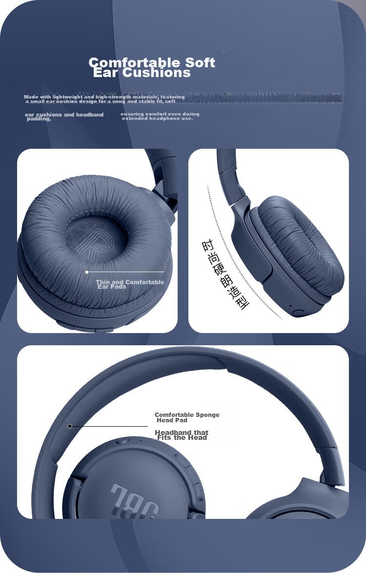 JBL TUNE520C Upgraded Wired Over-Ear Headphones with Type-C, Hi-Res Certified, In-Line Mic and Remote, Black 13