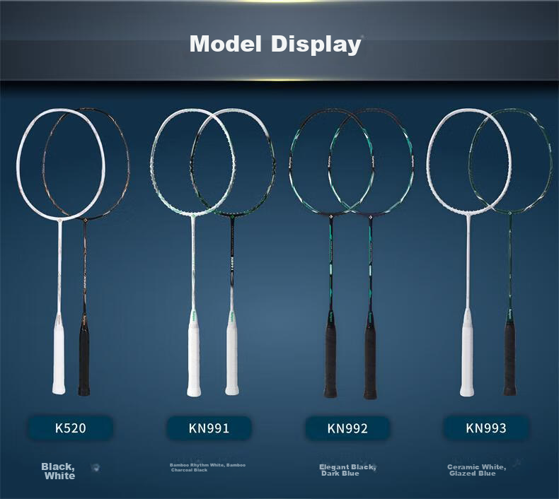 KUMPOO Badminton Racket, Full Carbon Ultra-Light, for Beginners, K520 Upgraded Version Xunfeng K520 PRO, White/light Pink, Gift Box Packaging 3