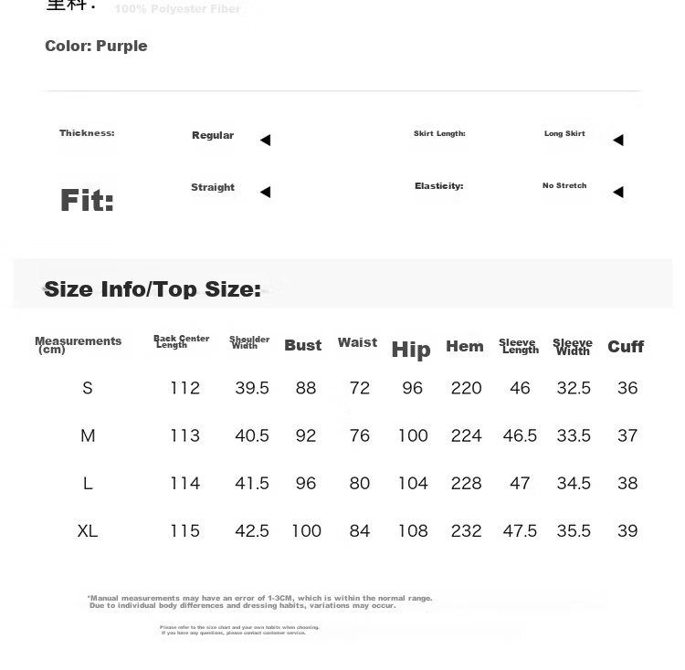Fansiman New Chinese Style Heavy Embroidery Dress Women Spring Autumn Long Sleeve Improved Qipao Purple L 3