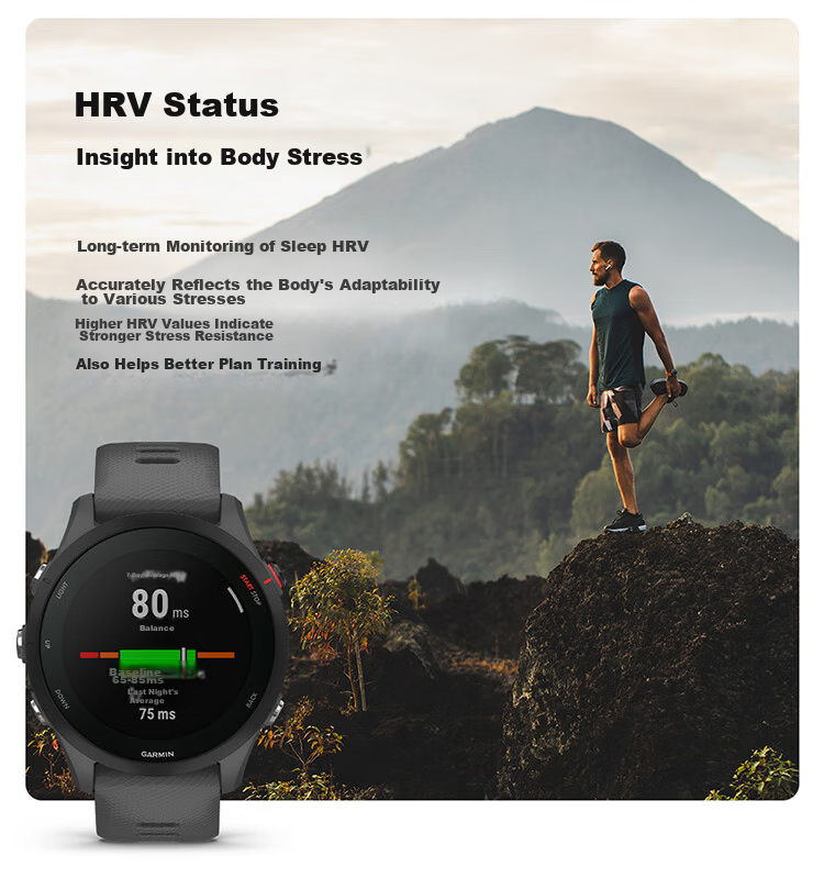 GARMIN Forerunner265 Moonlight White, Heart Rate And Blood Oxygen Monitoring, Outdoor Running Sports Smartwatch for Men And Women, Gift for Girlfriend 10