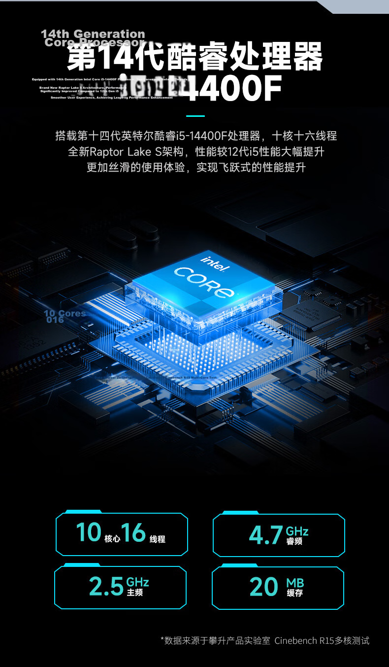Pansheng Elite Pro Desktop Gaming PC (14th Gen Core i5-14400F, RX6500XT 4GB Dedicated Graphics, 16GB RAM, 512GB SSD) 3