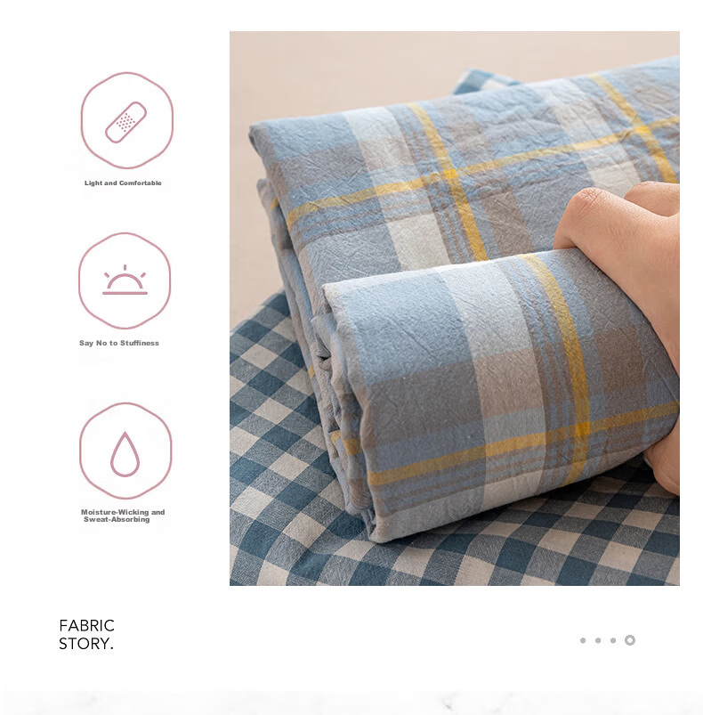 MUJI A-Class 100% Cotton Bed Sheet Single Piece 230x245cm 1.8x2m Full Cotton Bed Cover Sheet 3