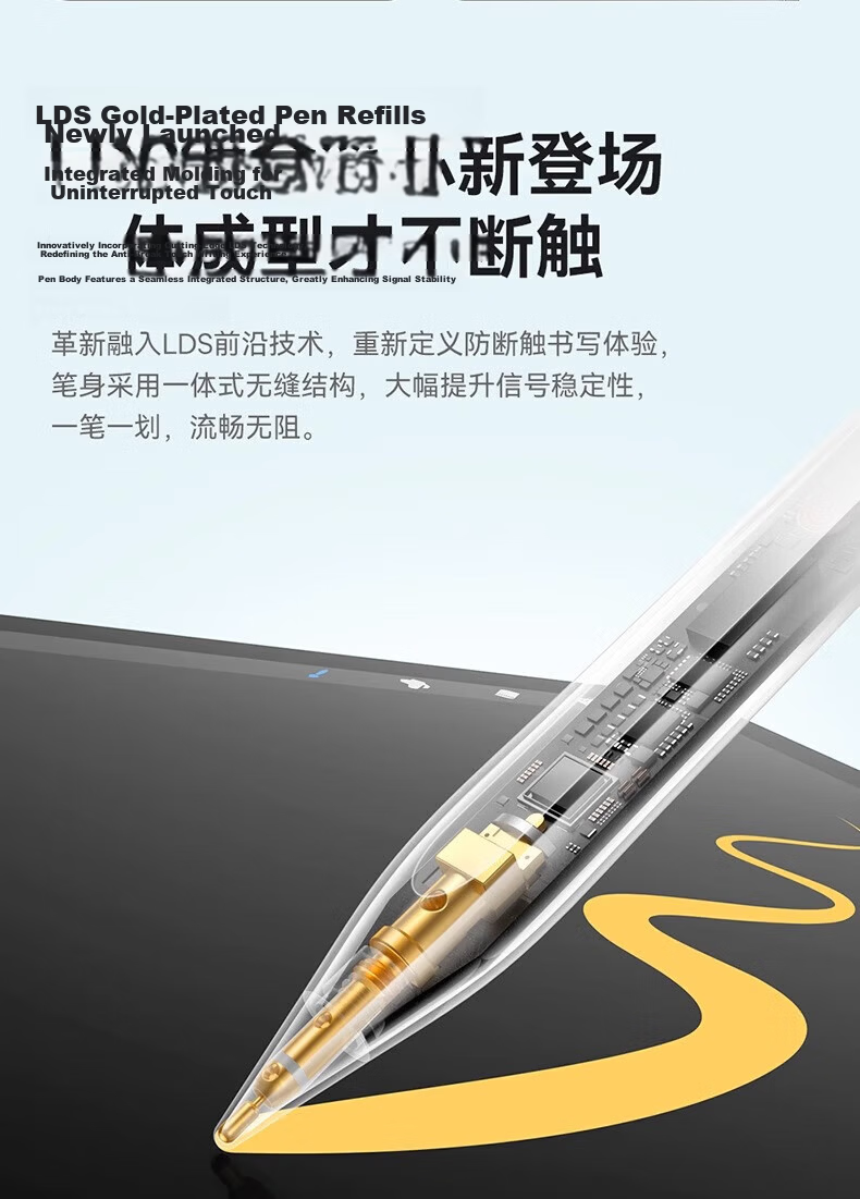 Baseus Capacitive Stylus Pen for iPad Apple Pencil [Light Display Fast Charging] Compatible with 2026 Pro/Air/Mini/iPad 11 Touchscreen Handwriting Pen Apple Pencil 2nd Generation 6