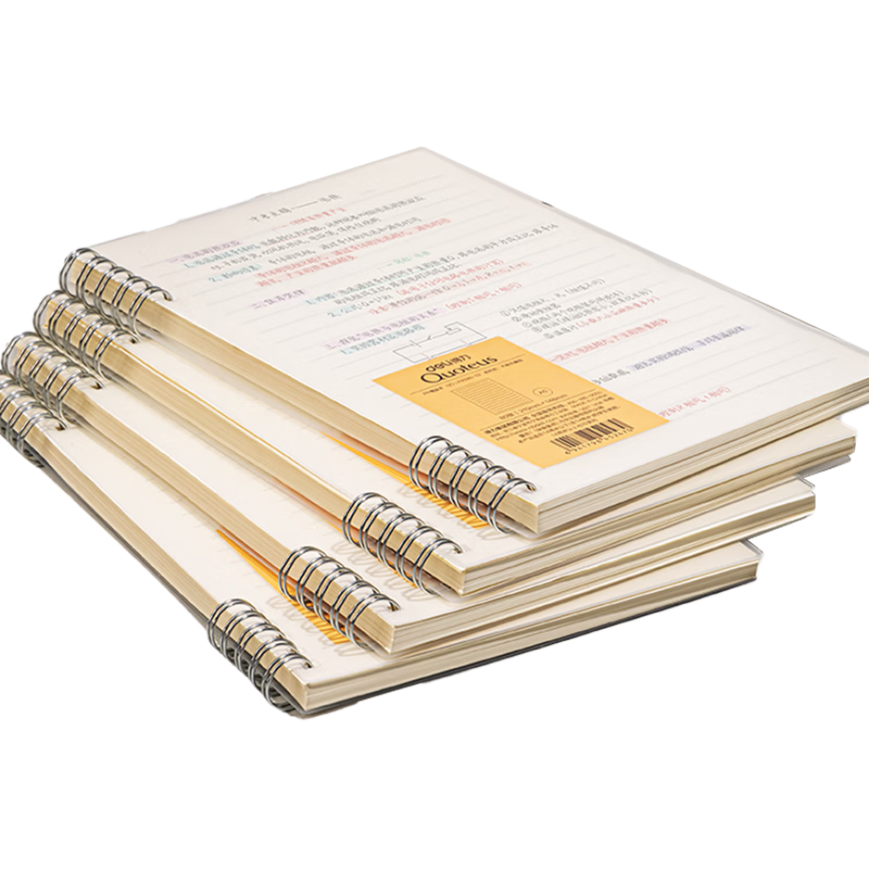Deli Back to School B5 2-Pack Spiral Notebooks Student Exam Mistake Notebook 160 Sheets Grid LPB580-02