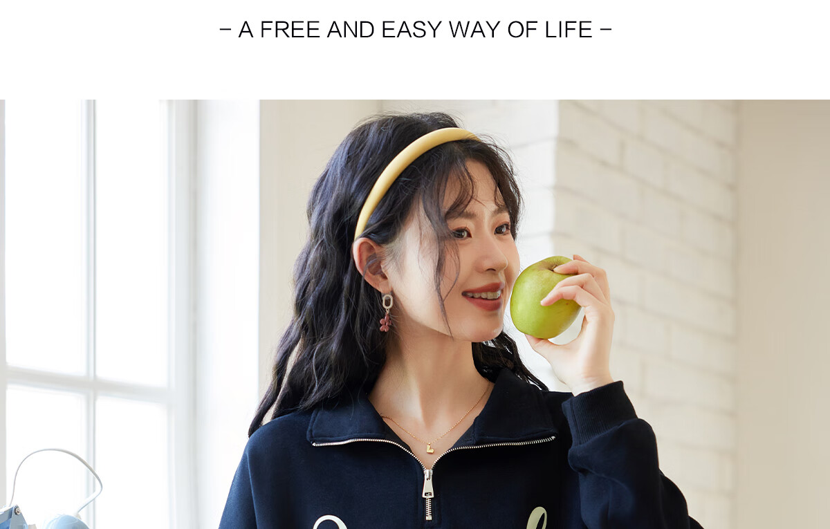 Halo Queen Women's Sweatshirt, Spring And Autumn American-Style POLO Collar, Trendy Letter Print, Loose Casual Pullover, New Product H143W1034 13