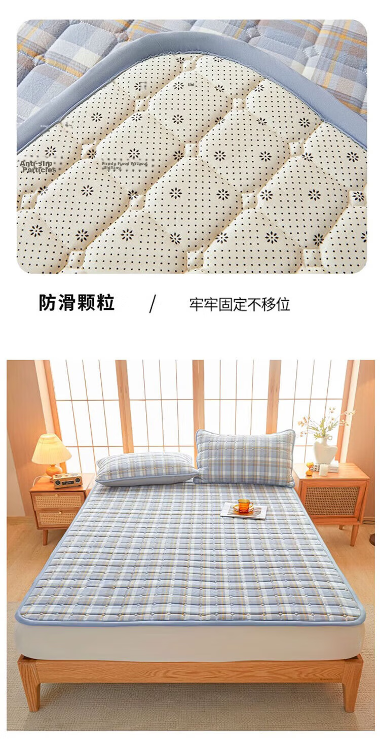 Wuyinliangpin Class A Cotton Mattress, Antibacterial Bed Cover, Foldable, Double Bed for Home Use, 1.8*2 Meters 12