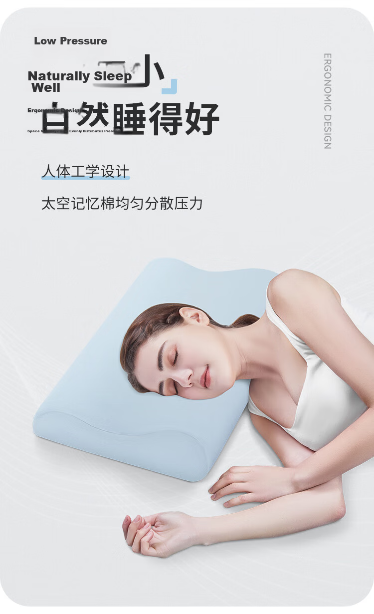 Aeromax Memory Foam Cervical Pillow, Cloud-Like Deep Sleep Pillow Core, Neck Support Pillow for Adults, Patented Design for Sleeping 4