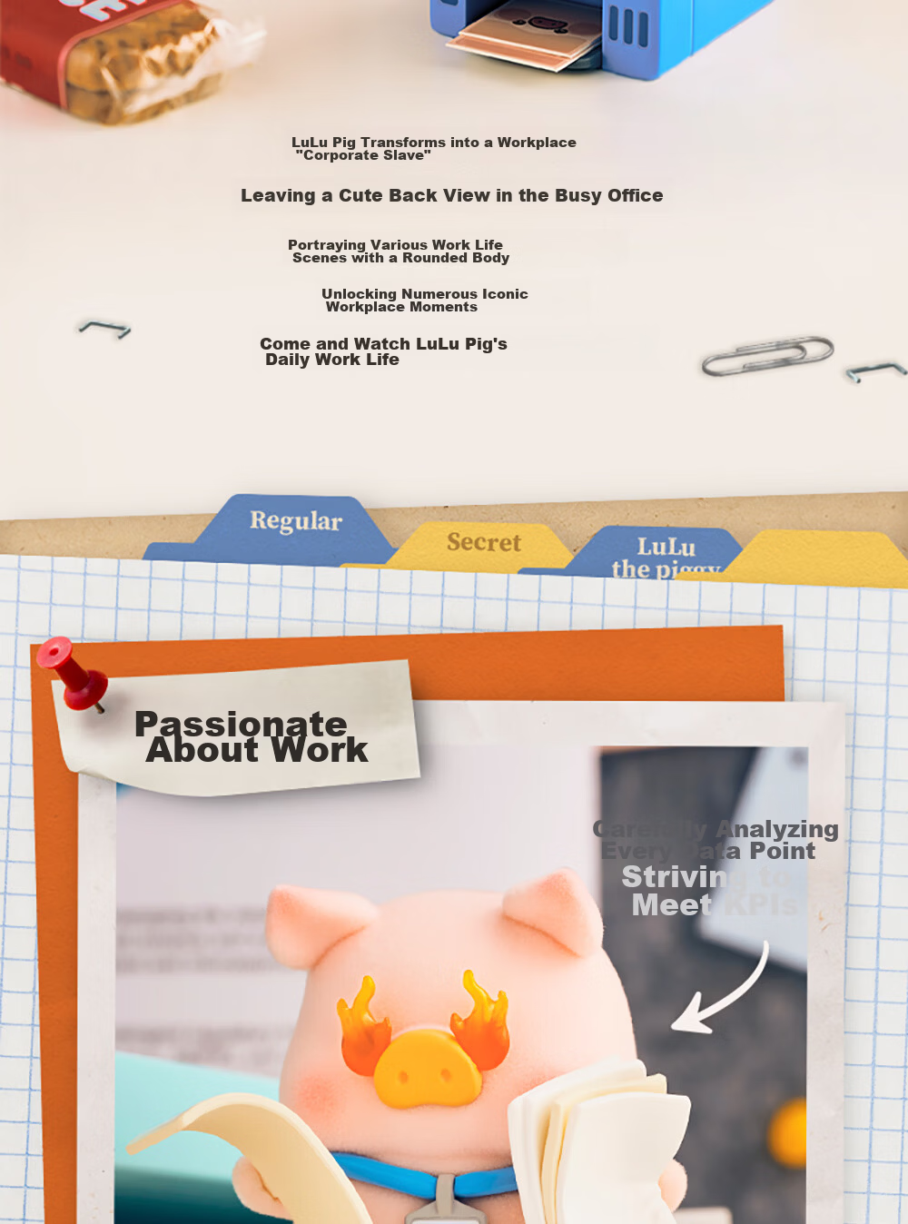 52TOYS Canned Pig LuLu Burger Delivery Action Blind Box Toy Trendy Figurine Full Box of 4 Gifts for Girlfriend 2