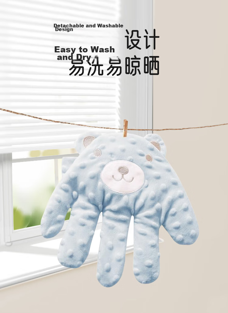 Aibao Baby Soothing Palm Automatic Sleep Patting Device Electric Comfort Pillow Anti-startle Blue Bear 2501 10