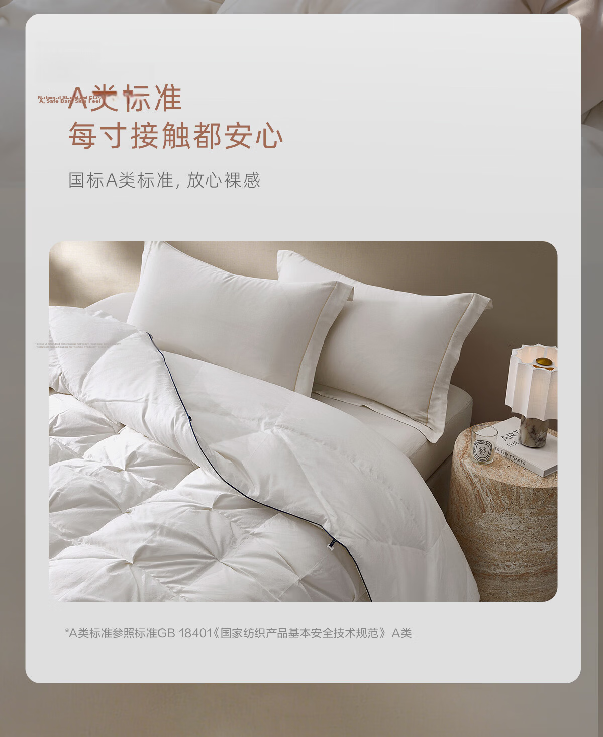 Luolai Home Textiles Down Quilt 100-Thread Count Cotton Class A White Goose Down Dual-Layer Quilt All-Season Filling 1kg 200*230cm 10