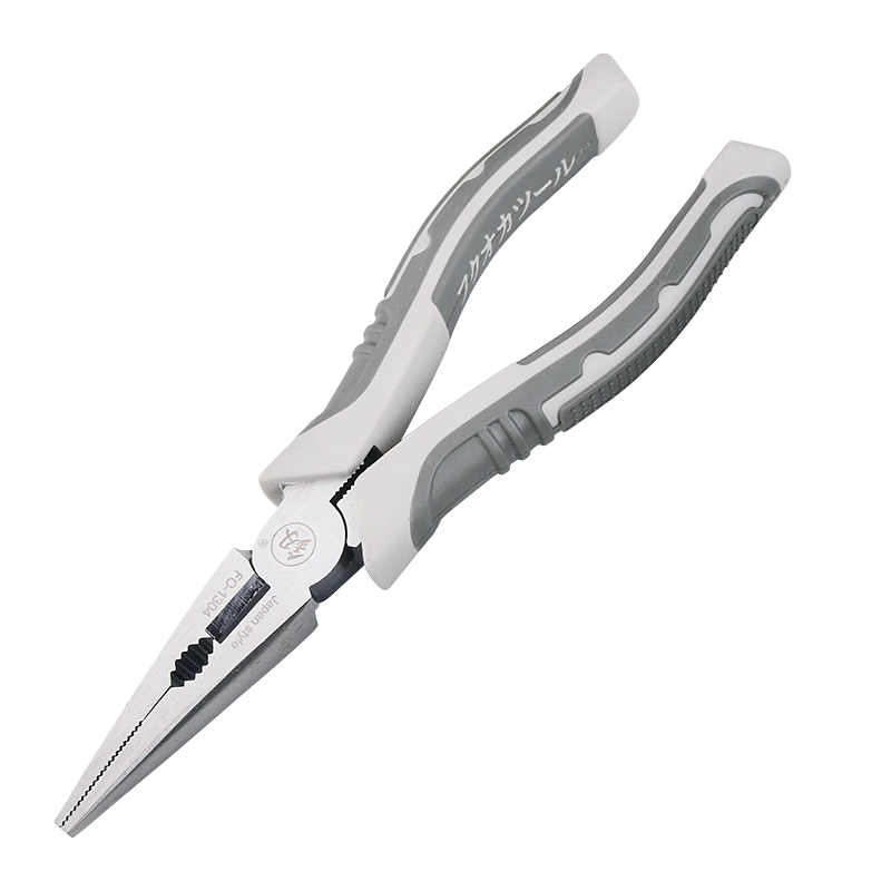 Jian Fukuoka Tools, Labor-Saving Multifunctional Needle-Nose Pliers, Industrial-Grade Electrician's Long-Nose Pliers, 8 Inches