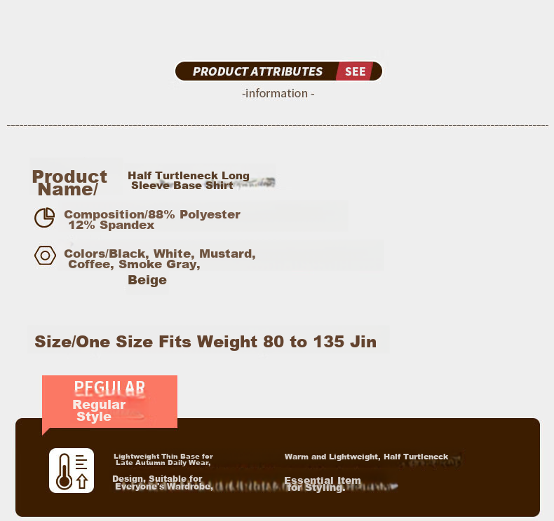 LangSha Semi-Turtleneck Autumn And Winter Basic Undershirt, Women's Long Sleeve Inner Layer, Slim Fit, High Elasticity, Soft, Form-Fitting Base Layer 12