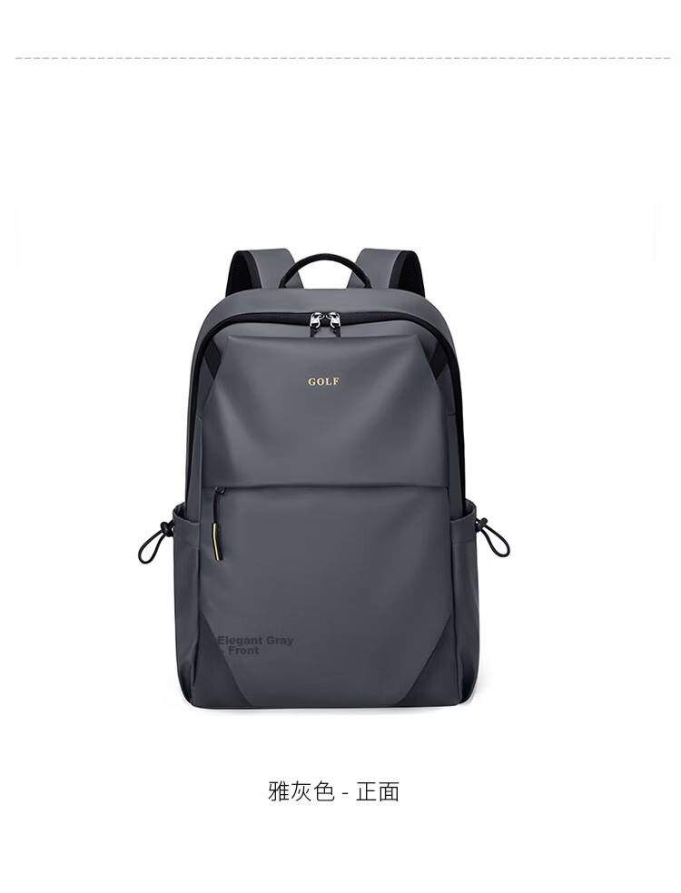 GOLF Men's Large Capacity Backpack Water-Resistant 15.6-inch Laptop Student Casual Travel Bag 21