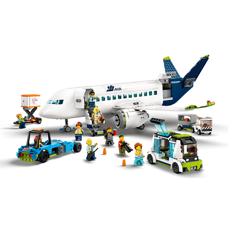 LEGO City Building Blocks 60367 Passenger Airplane Kids Toy Birthday Gift for Boys and Girls