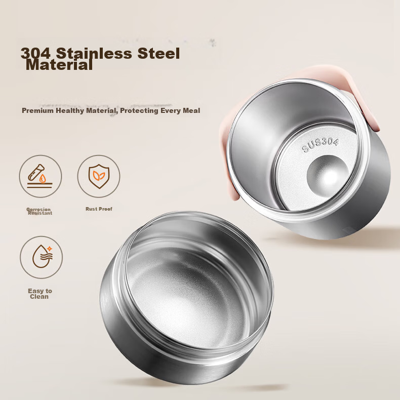 Joyoung Insulated Lunch Box with Handle Upgraded 316L Stainless Steel Food Container 1.8L Large Capacity Long-lasting Insulation Lunch Box for Office and Students 8