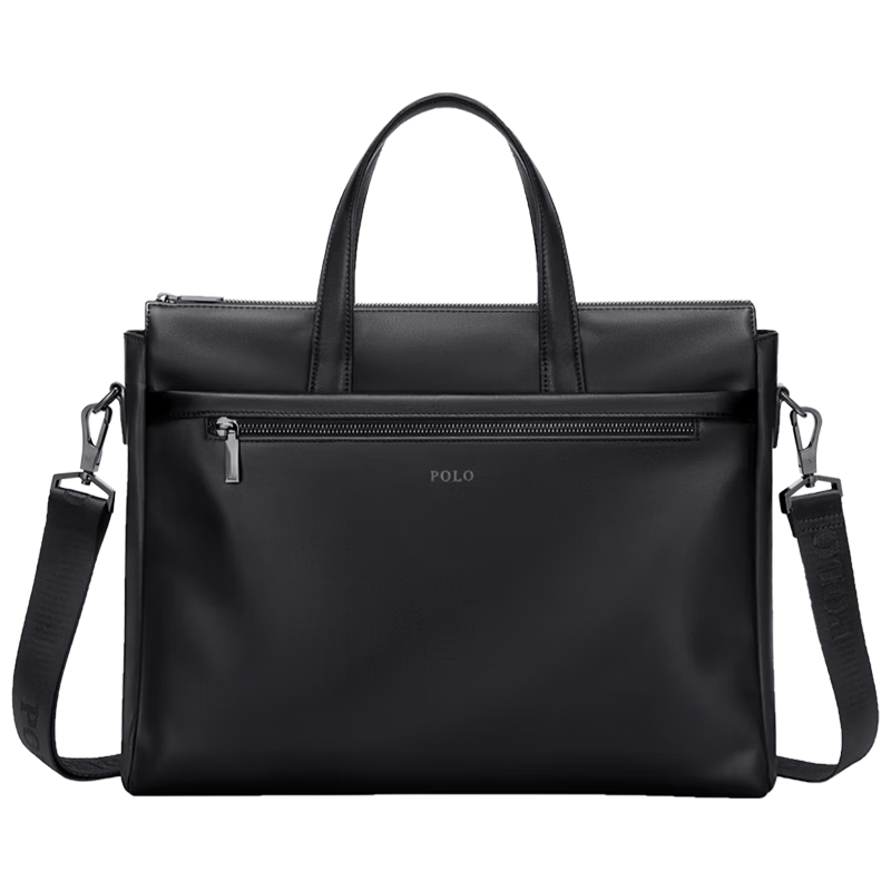 POLO Men's Business Briefcase 16-inch Laptop Bag Conference Shoulder Bag for Business Trip