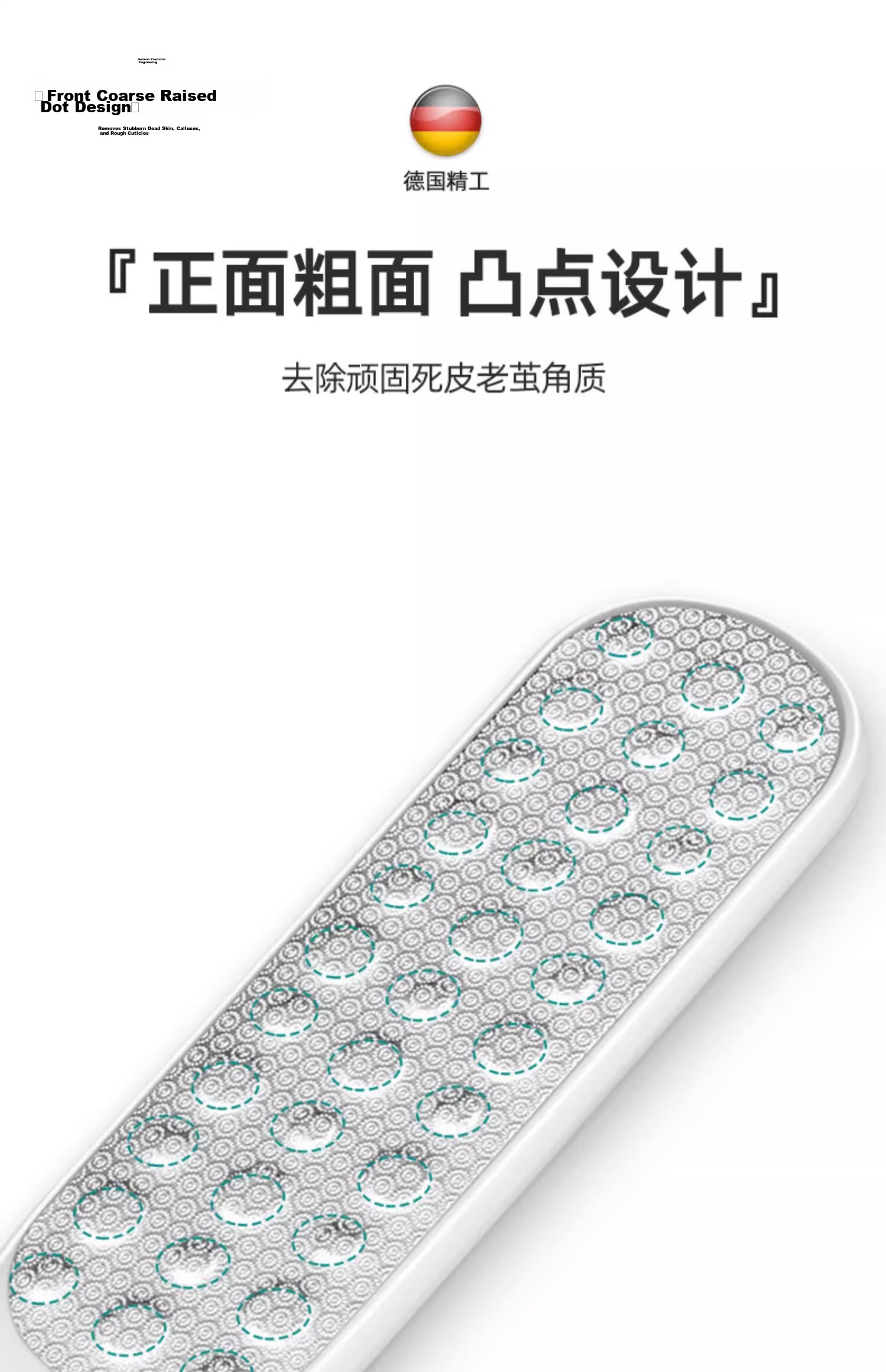 Sidomi Foot File Callus Remover Pedicure Tool Dead Skin Scraper Heel Exfoliator 17