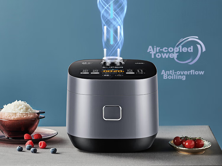 SUPOR Rice Cooker 3-4 People 4L Blue Diamond Quick Ball Pot Firewood Rice Non-stick Steamer Porridge Multi-function Micro-pressure Smart Rice Cooker 40FC661 7