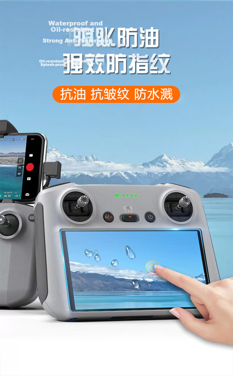 Earlymen Dual Set Tempered Glass Screen Protector for DJI OSMO Pocket 3/4, High-Definition Anti-Shatter Protective Film for Camera Lens And Screen, Accessory Kit (2+2) 6