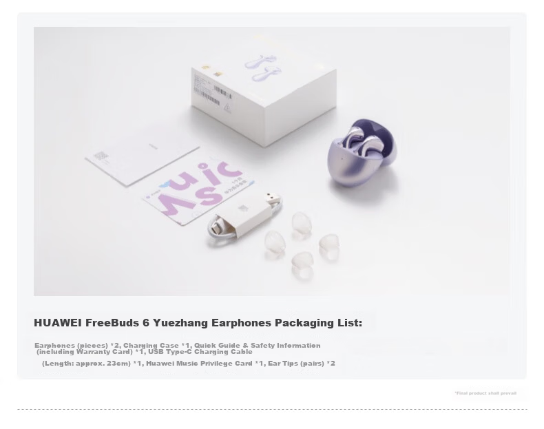 HUAWEI FreeBuds 6 Yuexiang Earphones, Bluetooth Semi-Open Headphones, Two-Way Silent Communication, Translation Function, Water Drop Earphones, Rose Gold 1