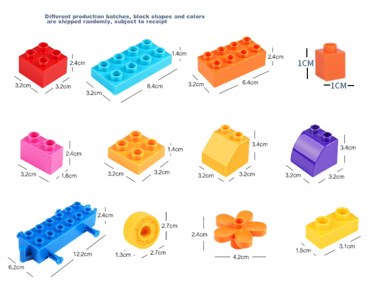 Aifu'er Large Building Blocks Compatible with LEGO Children's Toy 3-6 Years Storage Box 3C Certified 7
