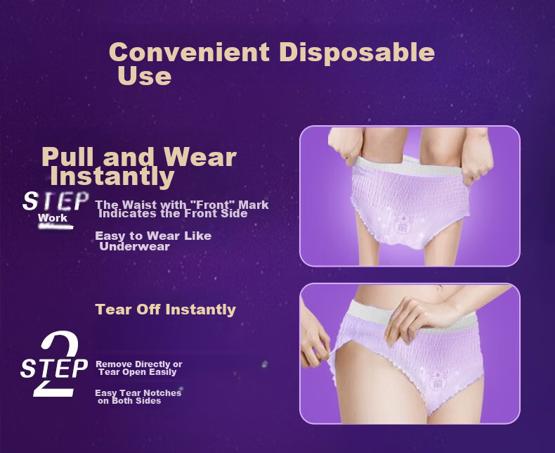 Whisper Koala Cooling Night Pants L Size 48pcs Pant-Style Sanitary Napkins Secure Period Pants Night Protection Self-Operated Sealed 7