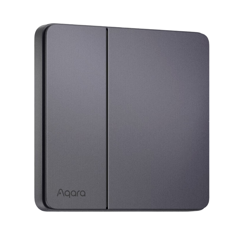 Aqara Smart Switch Card with Single Remote Control Button, Integrated with Mijia APP/iOS HomeKit, Mountain Gray