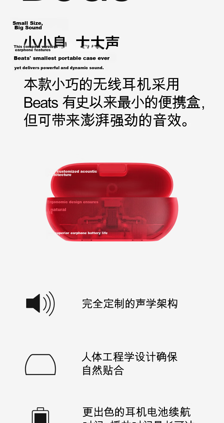 Beats Solo Buds True Wireless Earphones Gift Matte White Bluetooth Compatible with Apple and Android Systems 2