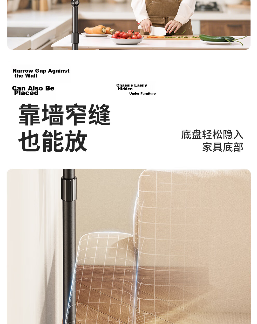 Xiaotian Tablet Stand Floor Lazy iPad Holder Bedside Phone Stand Adjustable 360° Rotating Height Adjustable Video Watching Support Bracket 16
